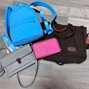 Random bundle of wallet, Crossbody tote bags Kate Spade included
